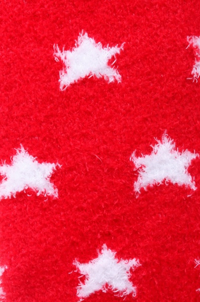 Носки женские Luna пушистые Звезды р. 23-25 красный 