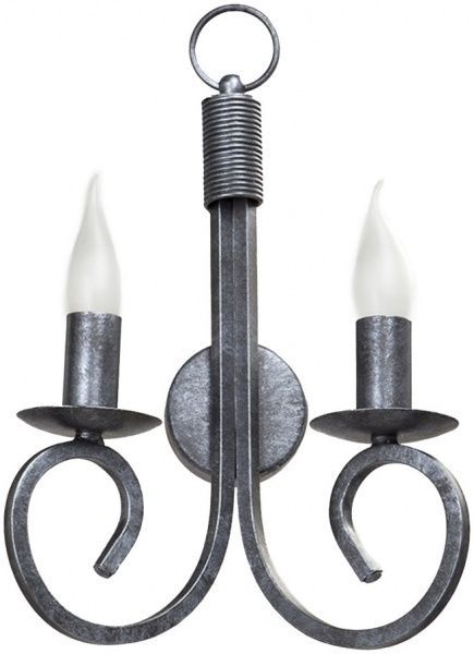 Бра Vitaluce 2x60 Вт E14 чорний V1480/2A 