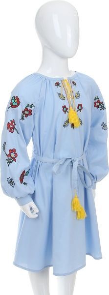 Платье Эдельвика 122 голубой 167-19/00 