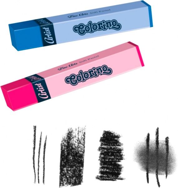 Пастель суха квадратна, premium серія, Artist, в пластиковому контейнері 65245PTR 24 кольорів