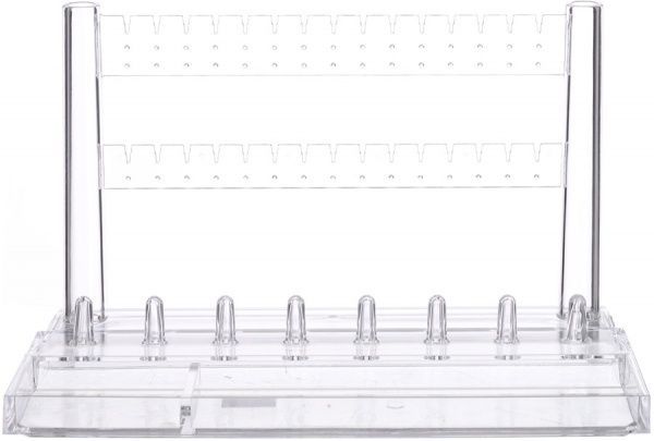 Органайзер настільний 28.3x16.5x17 см прозорий Qiaofeng SF-2197
