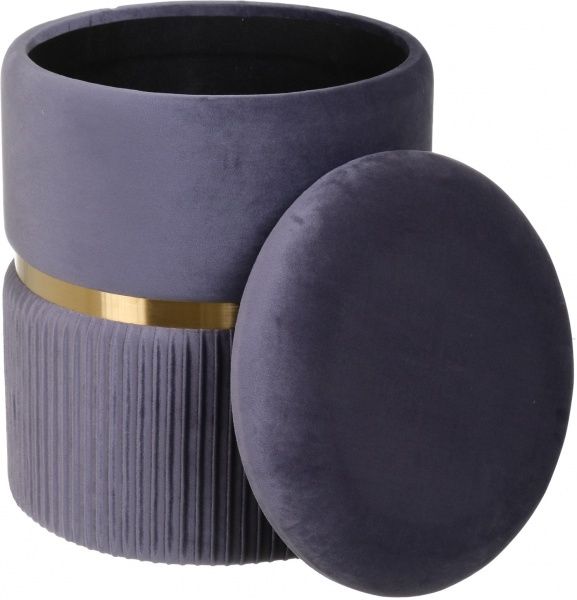 Скриня-пуф Bernard 31,5х31,5х38 см темно-сірий 