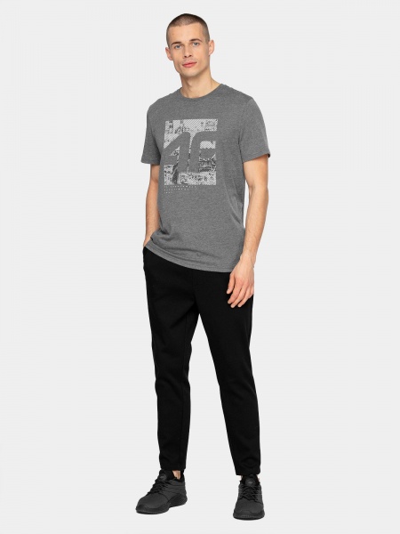 Футболка 4F H4Z21-TSM013-24M р.S світло-сірий меланж