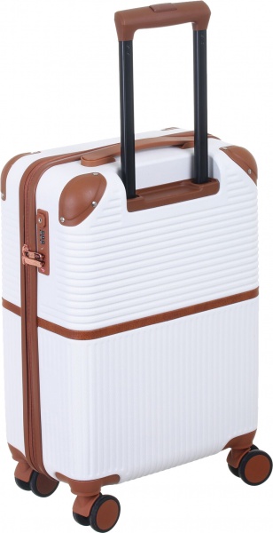 Чемодан 41 л белый LS22200 49х36х23 ABS 