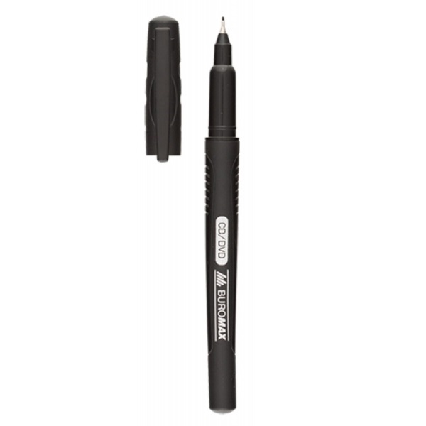 Маркер перманентний Buromax водостійкий 0,5 мм червоний 