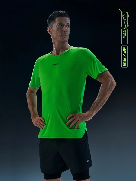 Футболка 4F TSHIRT FNK M254 RL9AW22TFTSM254-41N р.M зеленый