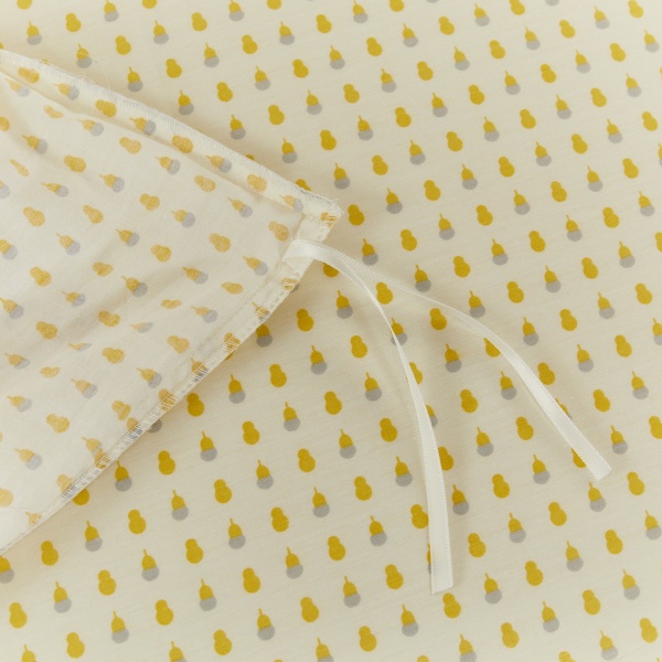 Комплект постільної білизни Matina 2 жовтий із білим La Nuit 