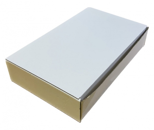 Гофроящик самосборный Т22 белый 400x250x80 мм