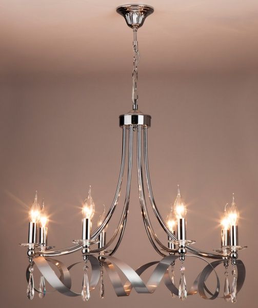 Люстра підвісна Strotskis Adelia 8x60 Вт E14 хром 60064/8 