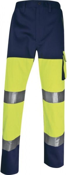 Штаны сигнальні Delta Plus PH2 со светоотражающими полосами р. XXL PHPA2JMXX желтый