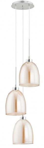 Люстра подвесная ALFA Ronda Plafon 3x60 Вт E27 желтый 60142 