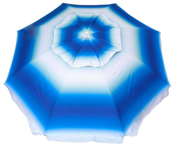 Пляжный зонтик Indigo D2,5 м с наклоном защитное покрытие сине-белый