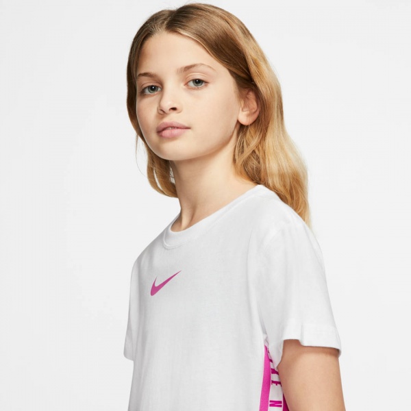 Футболка Nike G NSW TEE DPTL TRICOT TRACK CT2788-100 р.XL білий