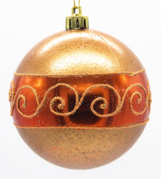 Куля новорічна Орнамент d100 100 мм 3192