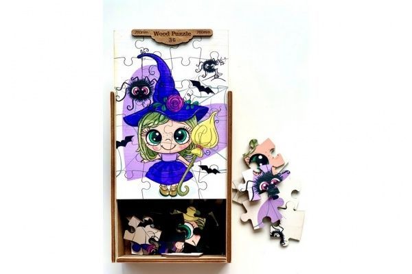 Пазлы деревянные Tatev Маленькая колдунья