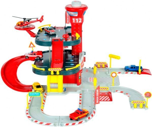 Игровой набор Majorette Спасательная станция с вертолетом и машинкой 2050015