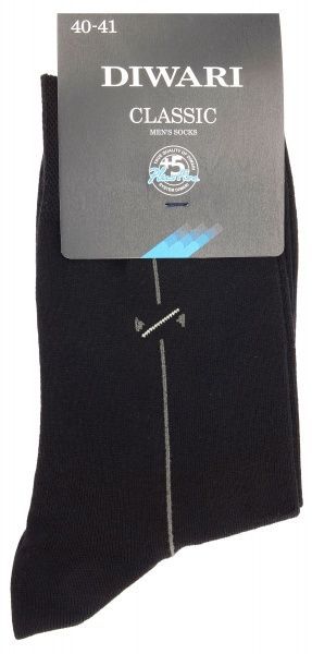 Шкарпетки чоловічі Diwari CLASSIC 005 р. 29 чорний 