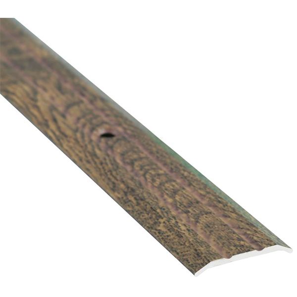 Поріжок алюмінієвий декорований Braz Line рифлений з отворами 25x2700 мм 