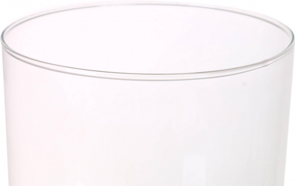 Ваза стеклянная Цилиндр прозрачная h40 d15 40 см 