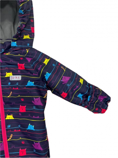 Комбинезон детский JOIKS Кошки фиолетовый р.86 КGS-33 