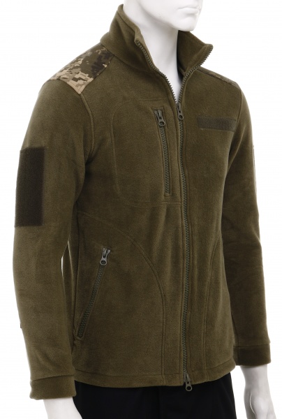 Кофта флісова тактична, зі вставками Піксель р. XL oliva