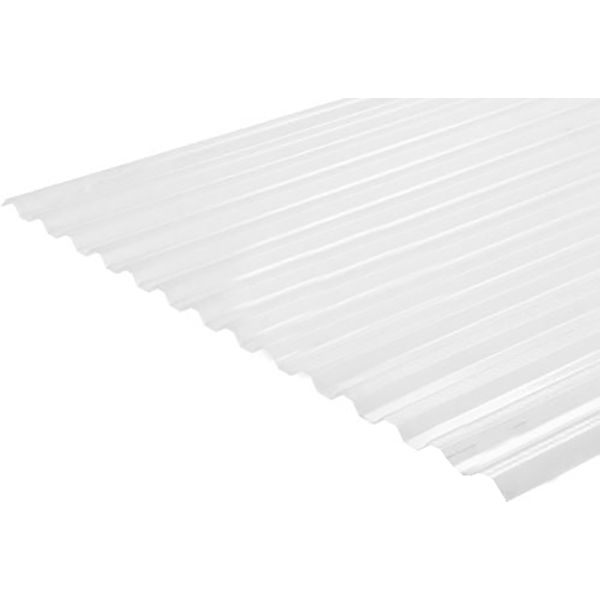 Шифер Rober поликарбонатный 2x1,045м x 0,8мм трапеция прозрачный