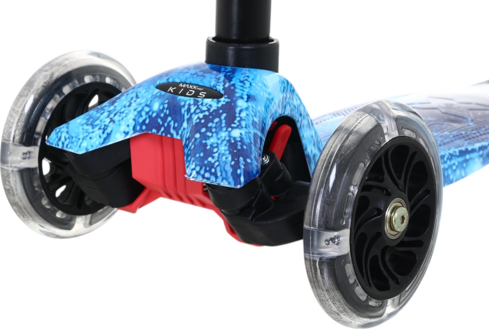 Самокат MaxxPro kids детский 3-колесный LS306C/maxi синий принт