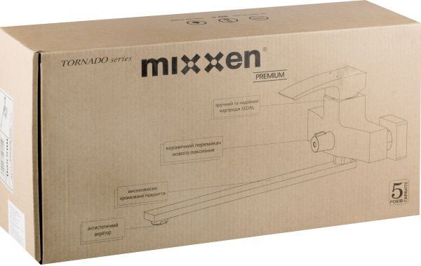 Смеситель для ванны Mixxen Торнадо L320 MXAL0323