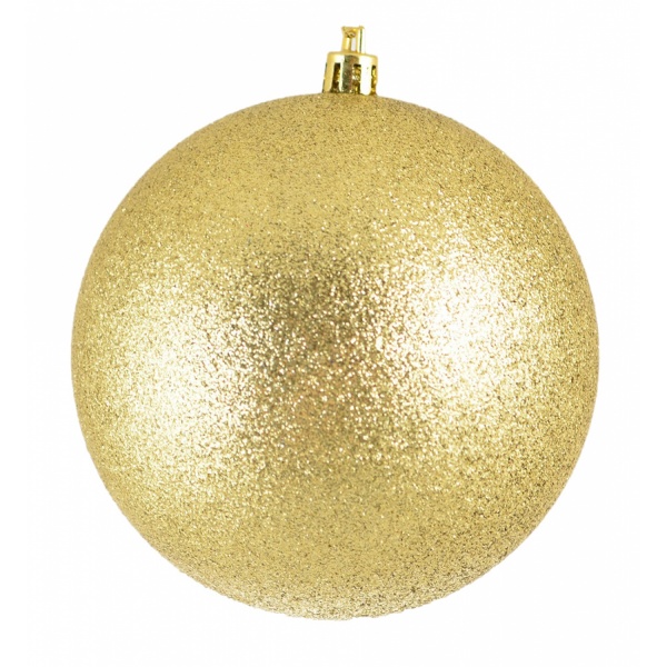 Шар новогодний D 150 золотой