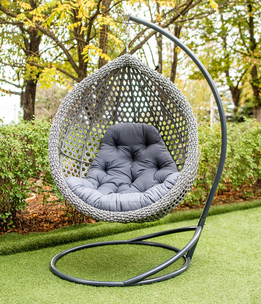 Кресло подвесное Украинские конструкции Колибри Нова серый