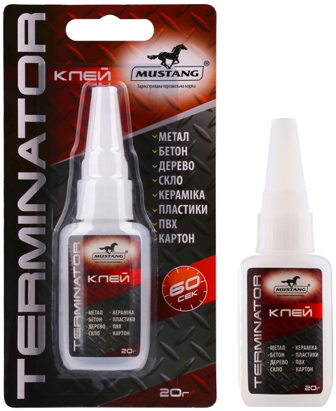 Суперклей Mustang Terminator 20 г