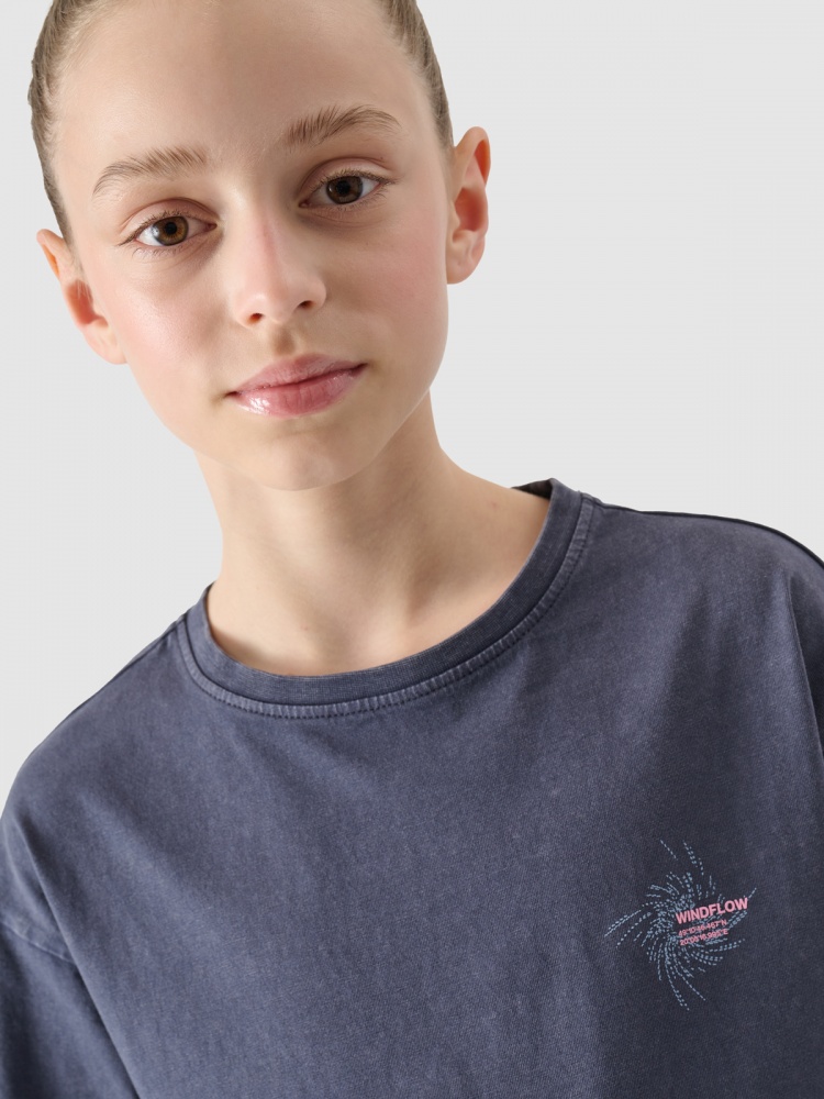 Футболка 4F TSHIRT F1853 4FJWSS25TTSHF1853-22S р.128 синий