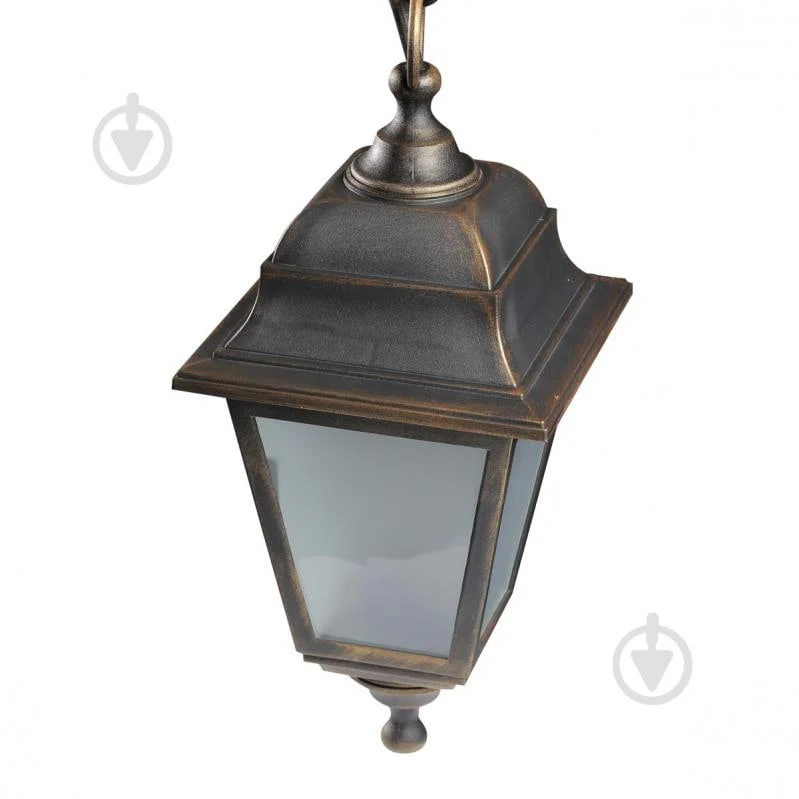 Світильник вуличний декоративний Expert Light Кантрі E27 IP44 антична латунь GAR-1227-TEП