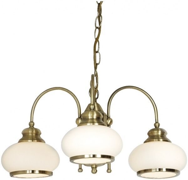 Люстра подвесная Globo Nostalgika 3xE14 старая бронза 690;6900-3 