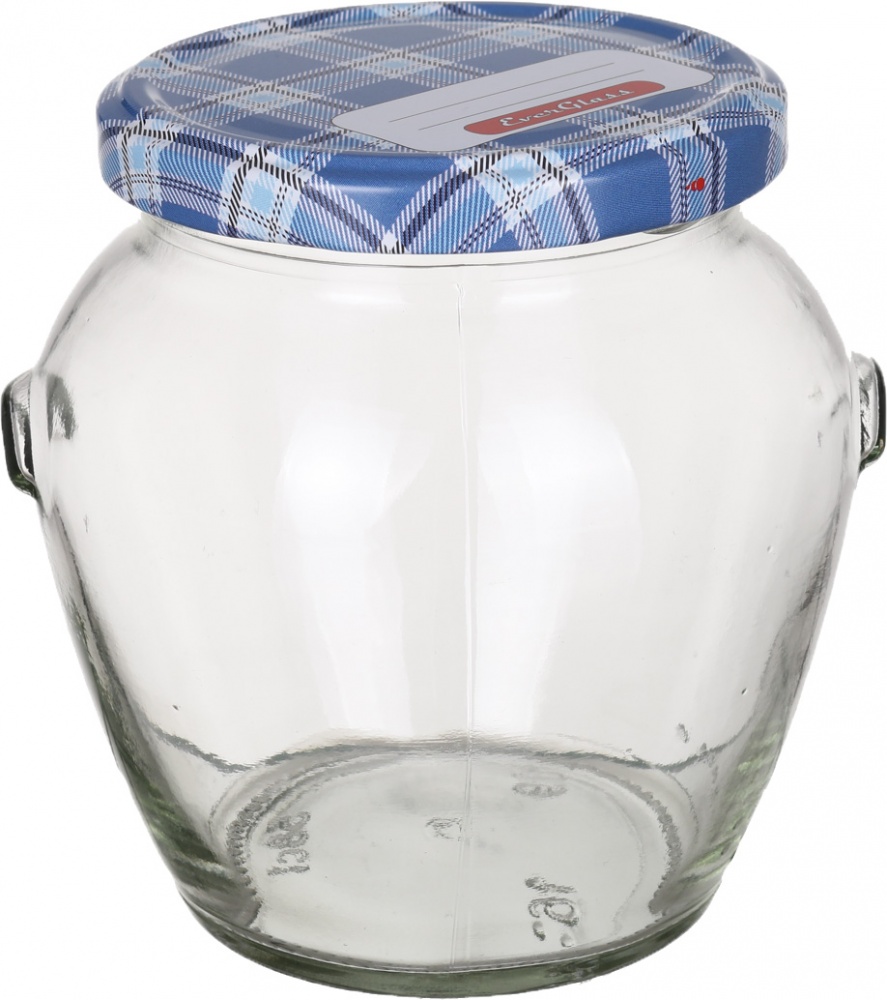 Банка для консервування Everglass з металевою кришкою 580 мл