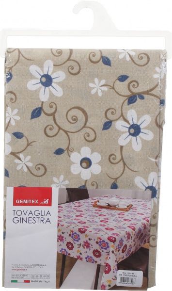 Скатерть Ginestra 120x160 см синий Gemitex 
