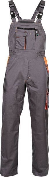 Полукомбинезон рабочий Sizam Newcastle р. XL рост универсальный 30213 серый с оранжевым
