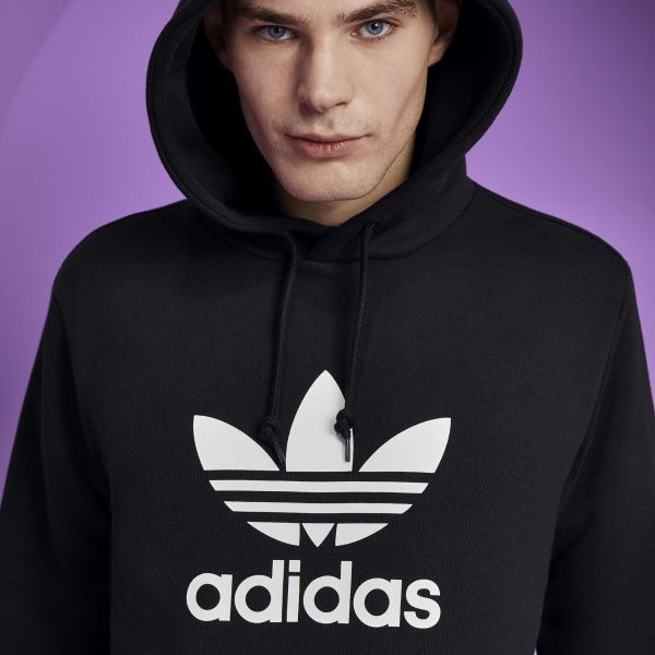 Джемпер Adidas TREFOIL HOODIE DT7964 р. M чорний