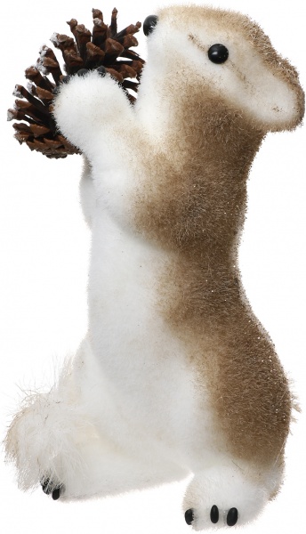 Декоративная фигура Белочка с шишкой 30 см