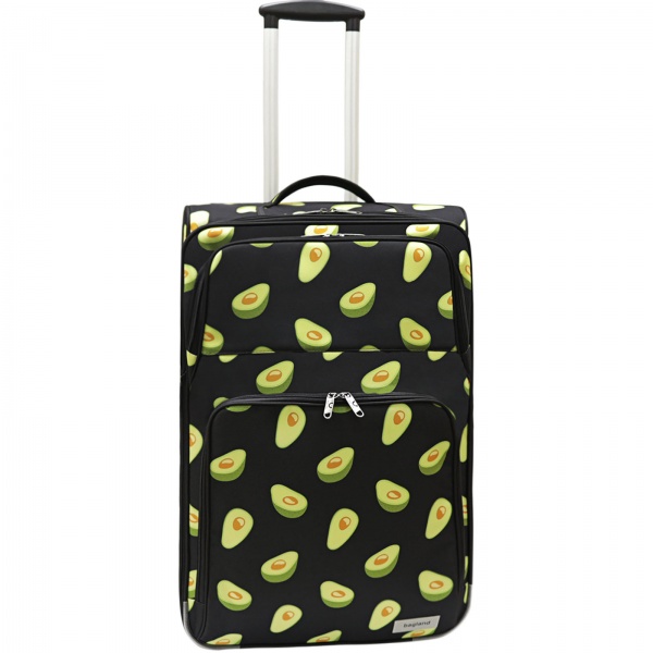 Чемодан Bagland Леон 51 л черный суб.763 (37666244) 