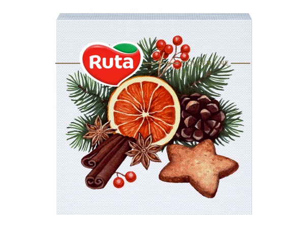 Салфетки столовые Ruta Коллаж 33х33 см 20 шт.