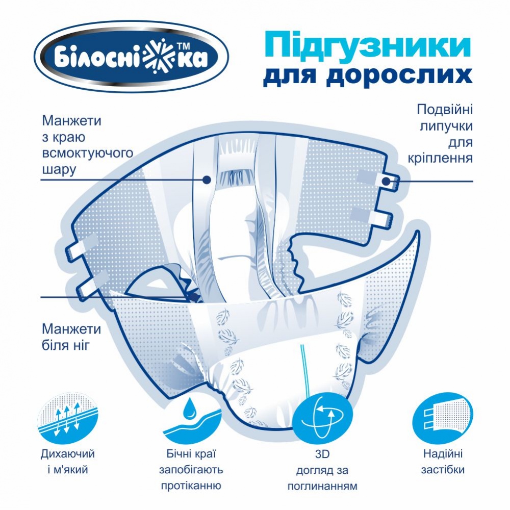 Подгузники-трусики Білосніжка Extra Large 30 шт.