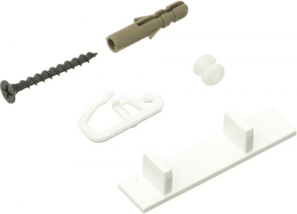 Комплект фурнітури ОМіС до стельового карнизу ОМ2 набірний 200 см білий 