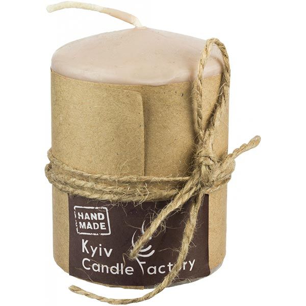 Свеча Candle Factory EcoLife бежевая 90 мм