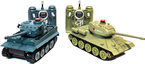 Іграшка на р/к HuanQi Танковий бій Tiger vs Т-34 1:32 HQ-555