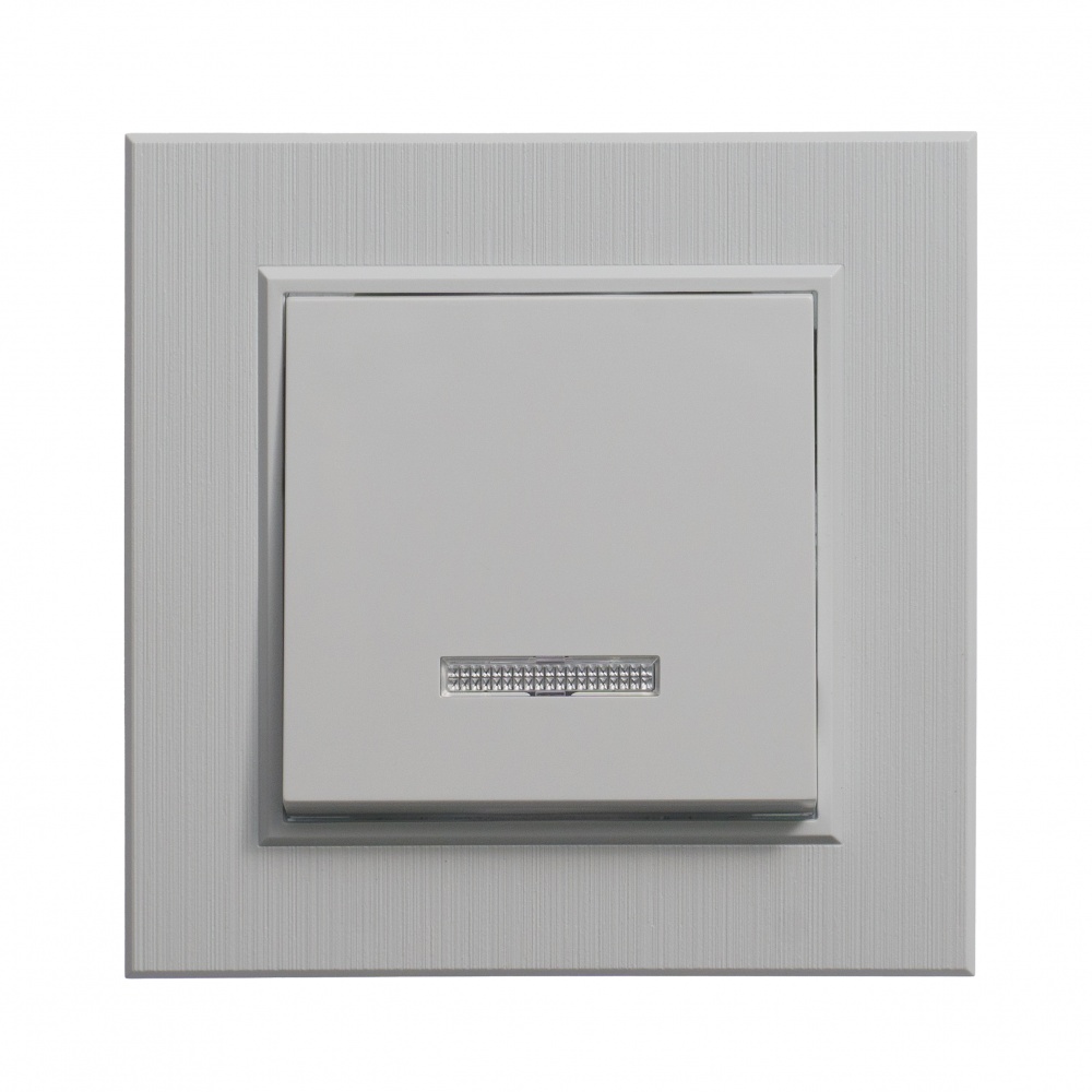 Механізм вимикача одноклавішний Makel Karea з підсвіткою білий 57001021