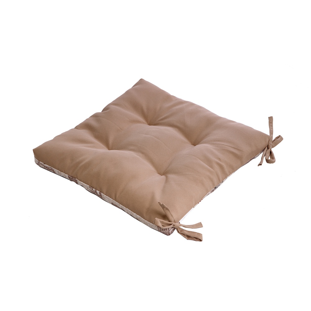 Подушка на стул Ost-Fran 40х40x6 см лонета Cosima fango стёганая