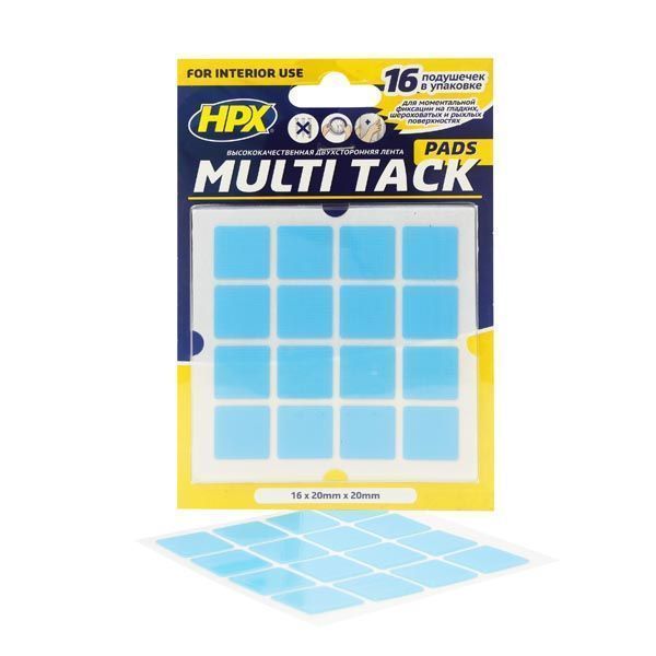 Клейка стрічка двостороння надміцна Multi Tack MTT2020SQ HPX 2x2см
