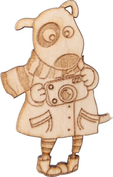 Заготовка Собачка фотограф_4NY_102_Фанера 