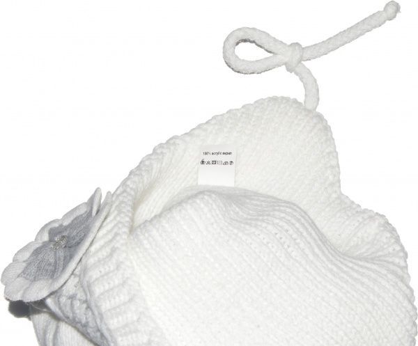 Шапка ESLI р.50-52 белый с розовым 14С-88СП 